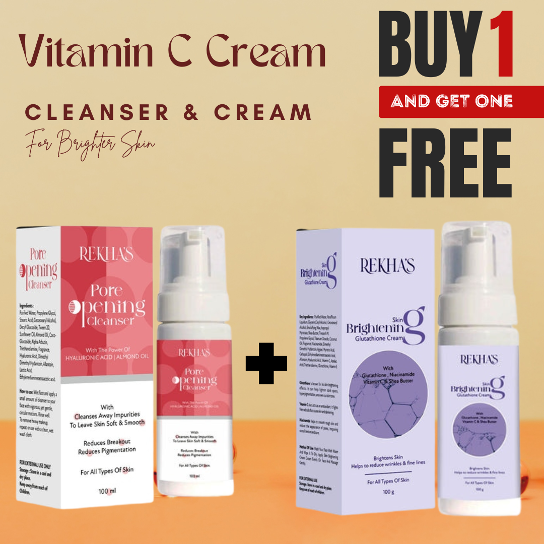 Glow & Purify Combo – Glutathione Brightening Cream + Deep Pore Cleanser