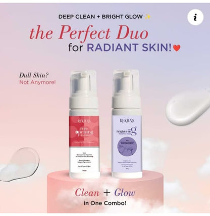 Glow & Purify Combo – Glutathione Brightening Cream + Deep Pore Cleanser
